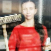 Woman Cleaning