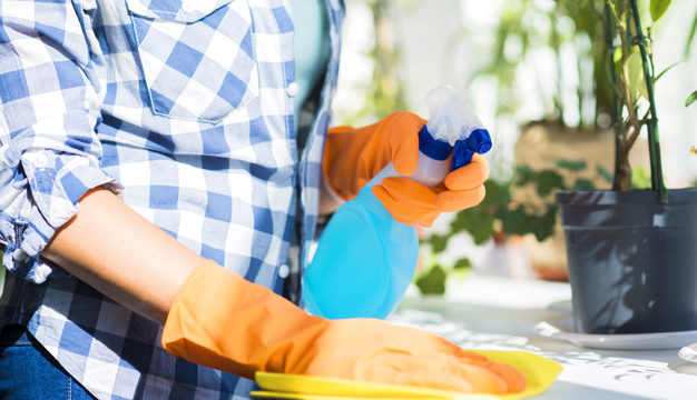 Cleaning with hand